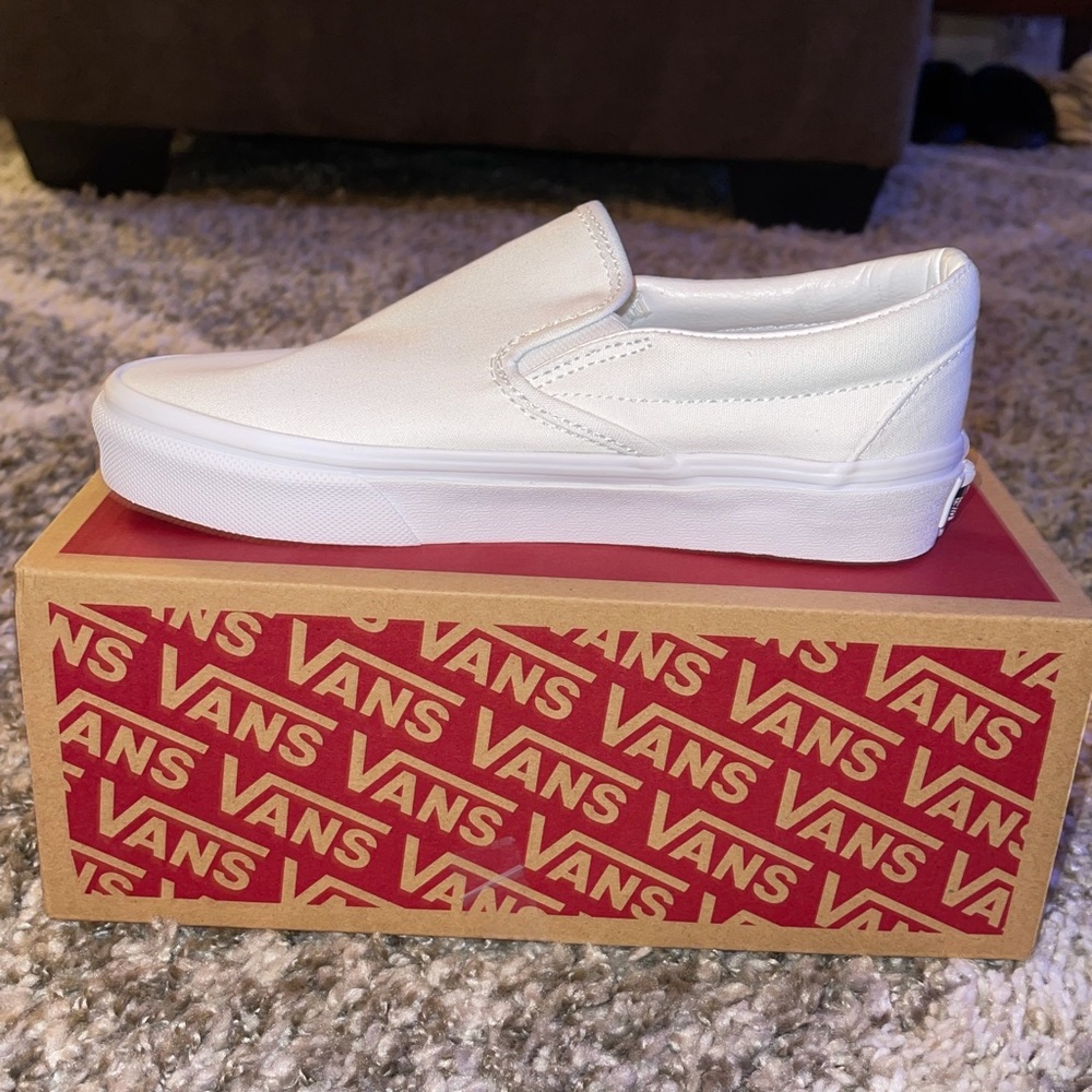 White Vans Slip-On